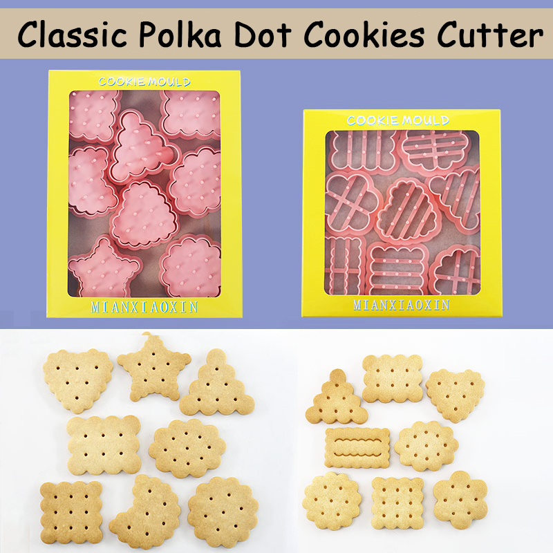 Kitchen Baking Cookies - 8-częściowy zestaw uroczych, klasycznych foremek do