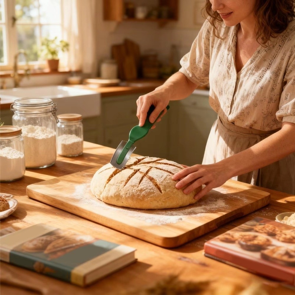 Bread Lame Scoring - Łatwy w czyszczeniu zakrzywiony nóż do