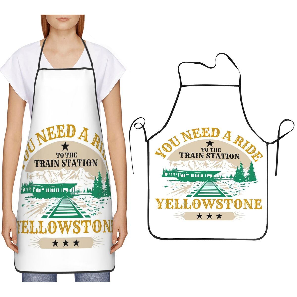 Kitchen With Baking Station - Fartuch kuchenny Yellowstone You Need A