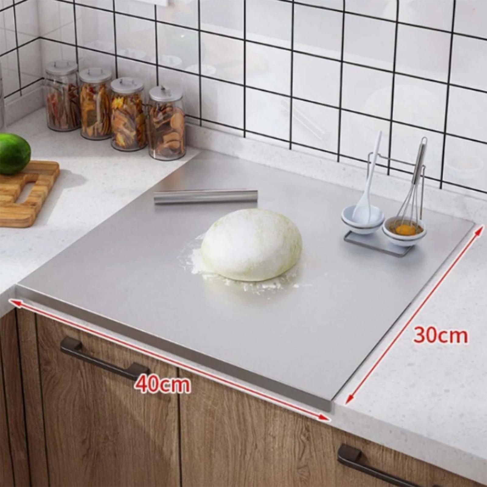 Kitchen Tools In Baking - Deska do krojenia ze stali nierdzewnej,
