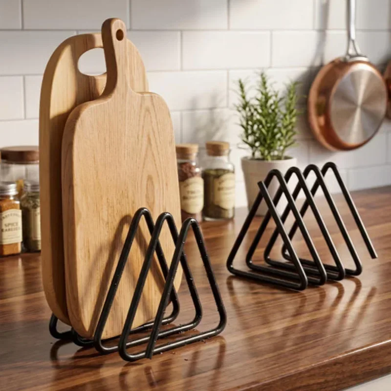 Kitchen Cabinet Baking Organizer - Trójkątny stojak na deski do krojenia,