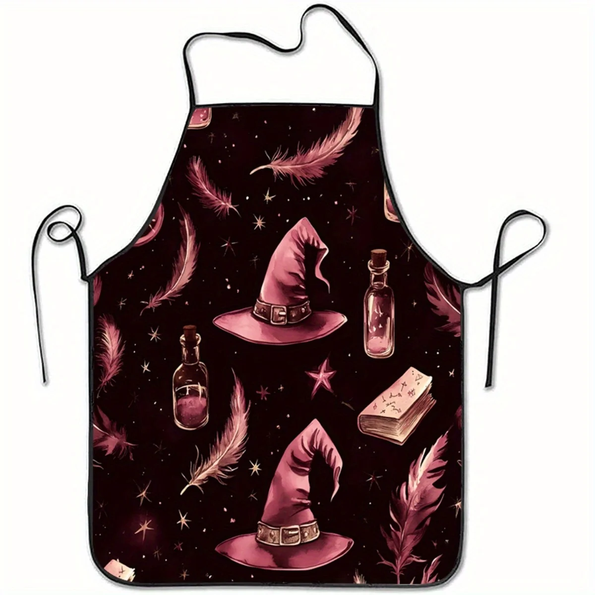 Kitchen Witch Baking - 1 szt. Czarny fartuch bez rękawów