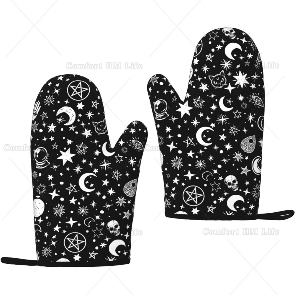 Kitchen Witch Baking - Kot czarownica silikonowe rękawice do piekarnika