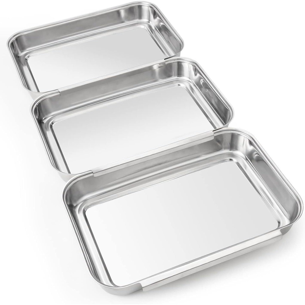 Kitchen With Baking Station - 3-częściowy zestaw tac na przyprawy ze