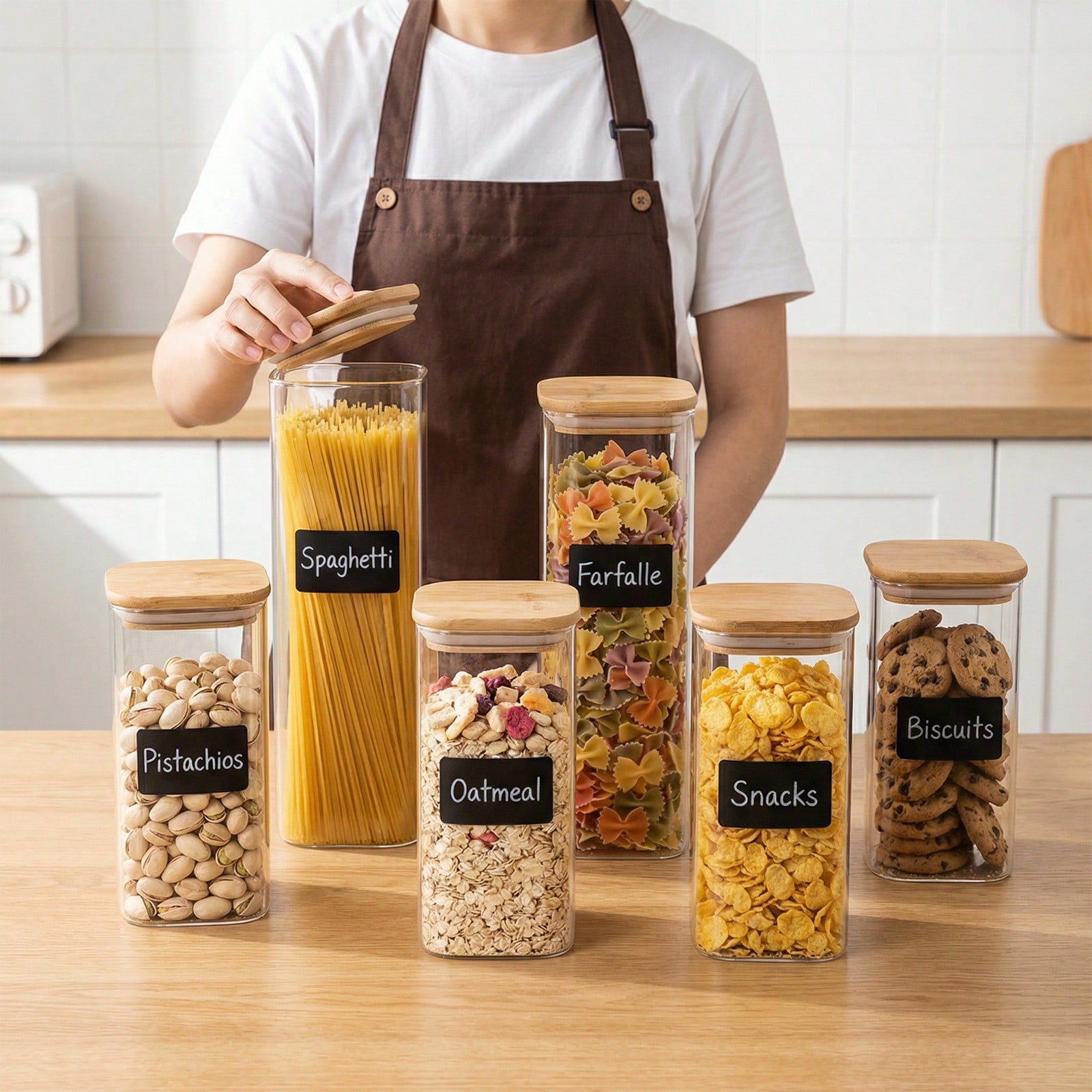 6/12 sztuk szklanych pojemnikó – Kitchen Baking Storage Containers recenzja i cena