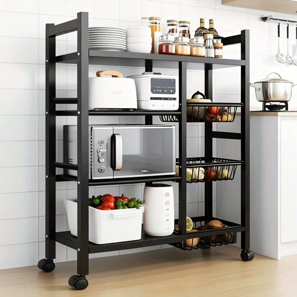 Przenośny regał kuchenny z duż – Kitchen Baking Island recenzja i cena