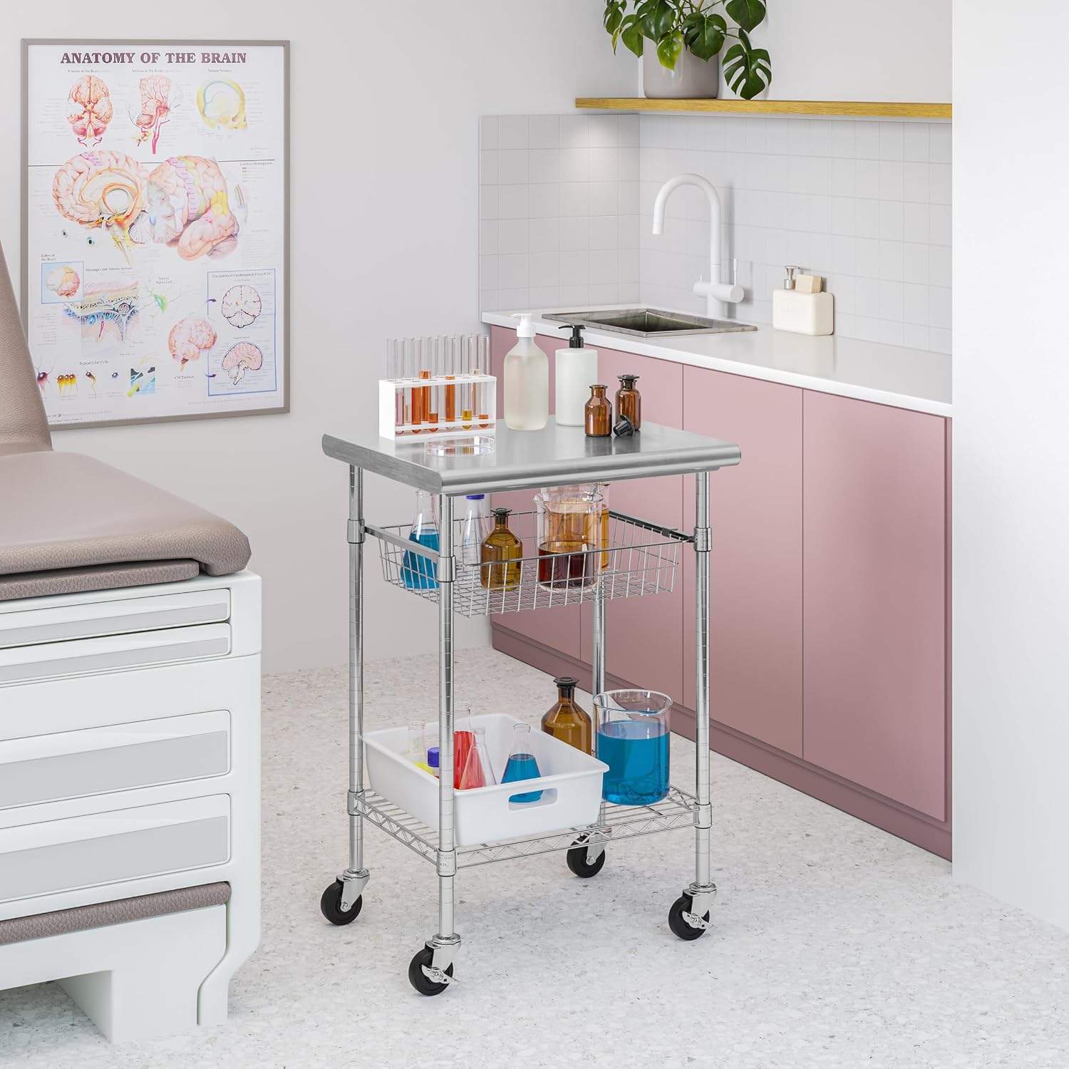 Stół roboczy ze stali nierdzew – Kitchen Baking Island recenzja i cena
